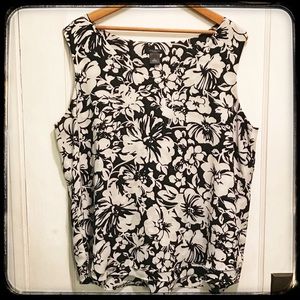 Ann Taylor Factory Floral Tank Top Size XL